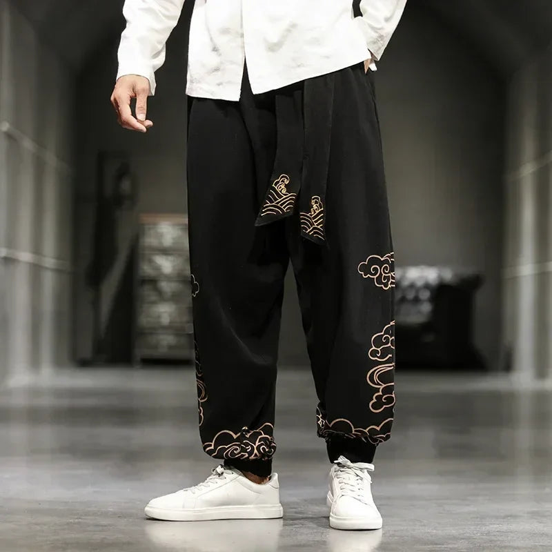 Pantalon Japonais Imprimé