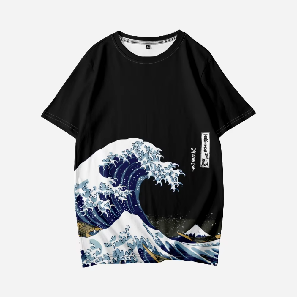 T-Shirt Vague de Kanagawa Hokusai