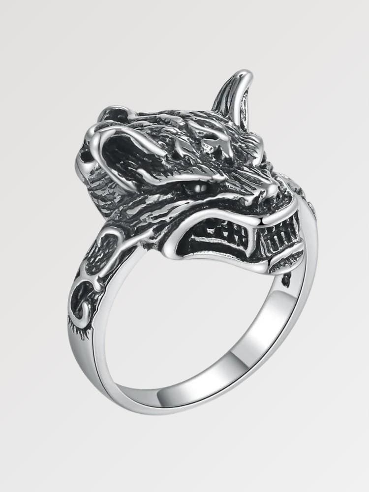 Bague Loup en Argent 'Matsue' - KietsuJapan
