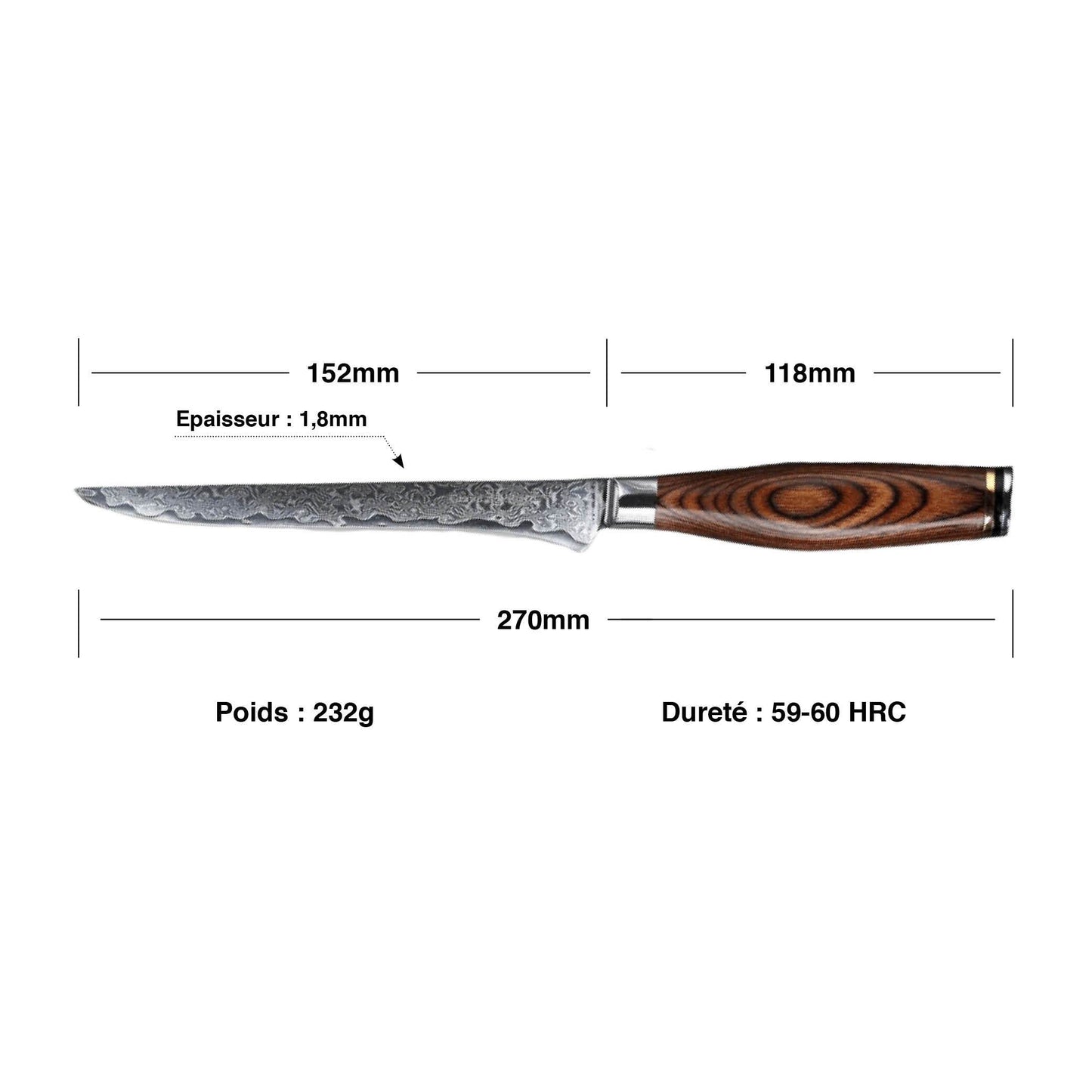 Couteau de Boucher Artisanal | KietsuJapan