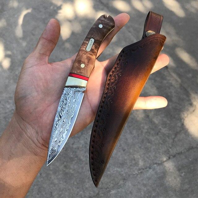 Couteau de Chasse<br> Etui en Cuir