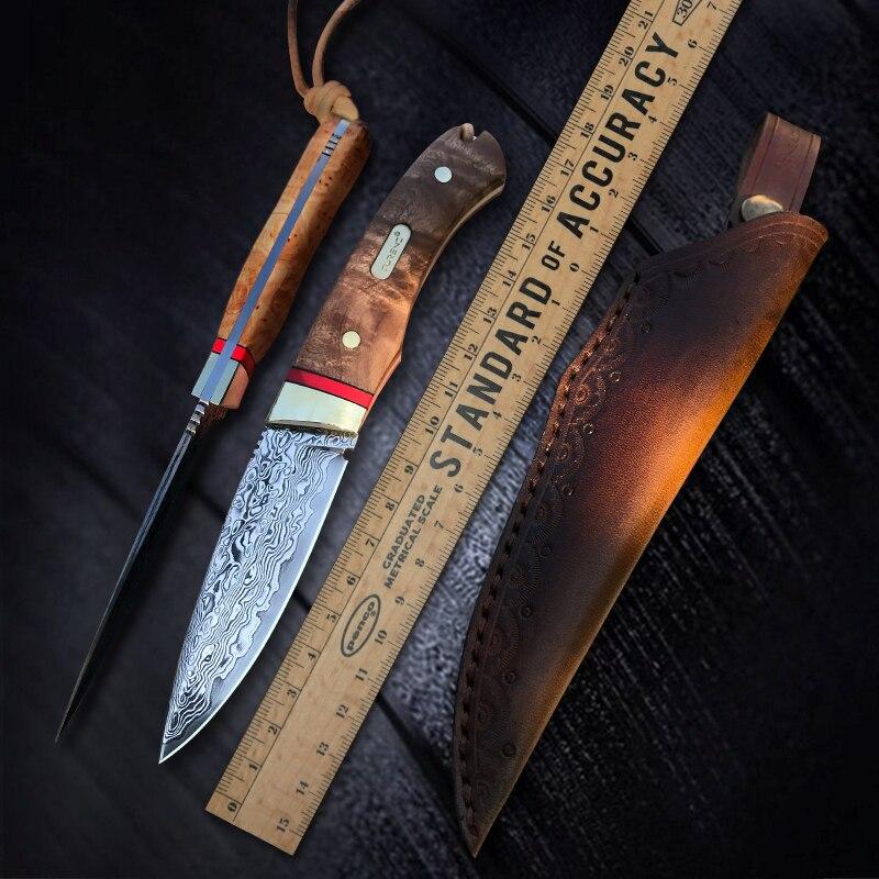 Couteau de Chasse<br> Etui en Cuir