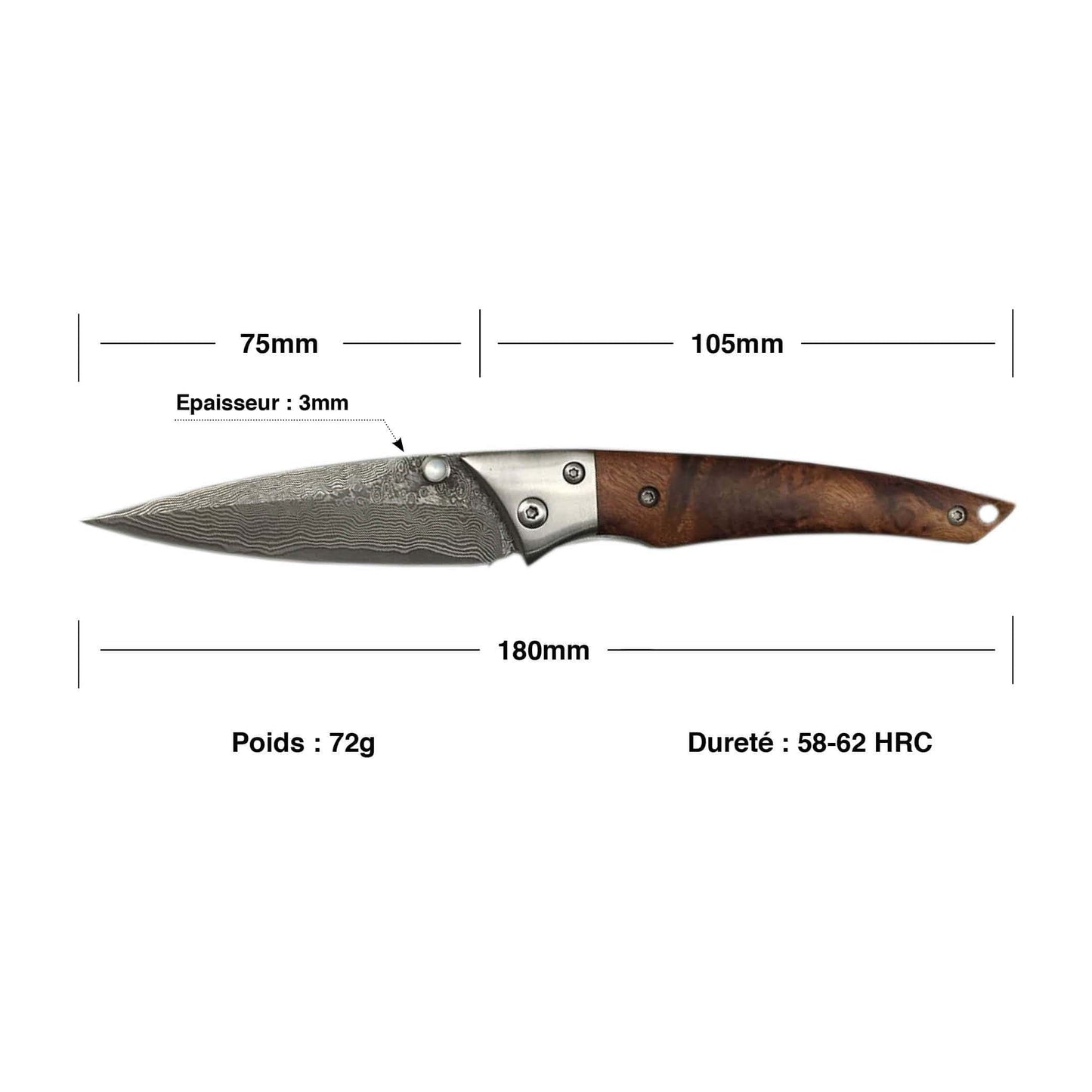 Couteau de Survie Pliant | KietsuJapan
