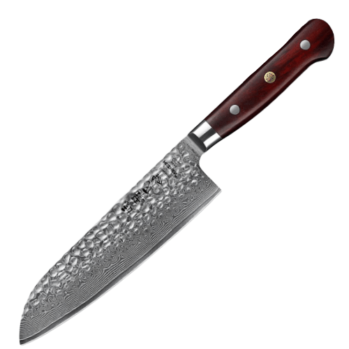 Couteau Japonais Santoku à Lame Damas | KietsuJapan