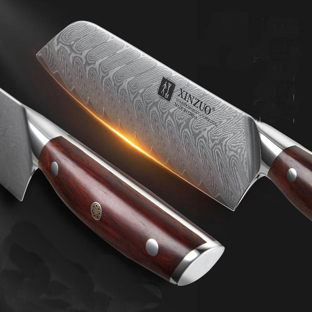 Couteau Japonais Santoku Manche Bois de Rose | KietsuJapan