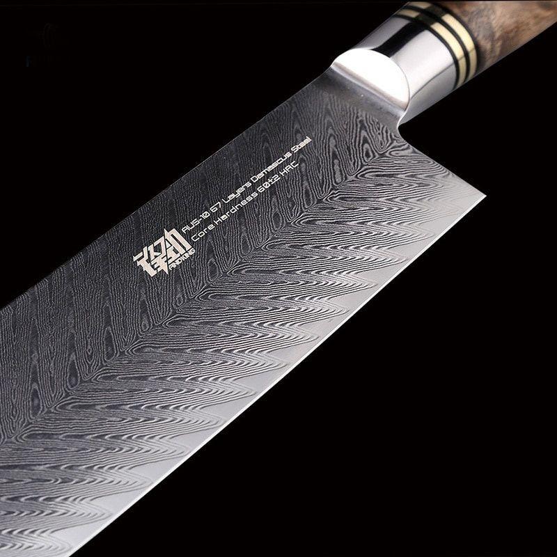 Couteau Lame Damas Nakiri | KietsuJapan