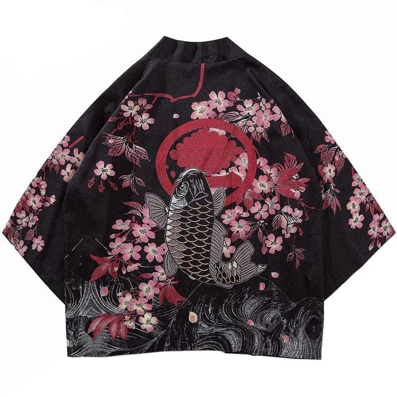 Kimono Haori </br> Kuro Sakana - KietsuJapan