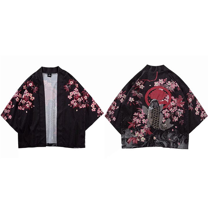 Kimono Haori </br> Kuro Sakana - KietsuJapan