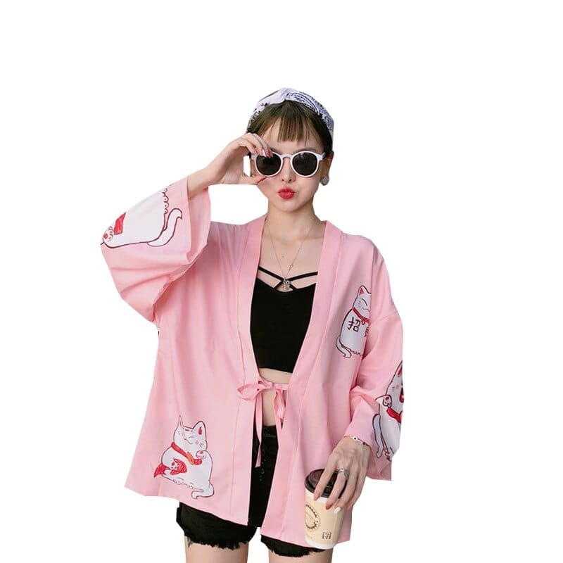 Kimono japonais </br> Femme Neko - KietsuJapan