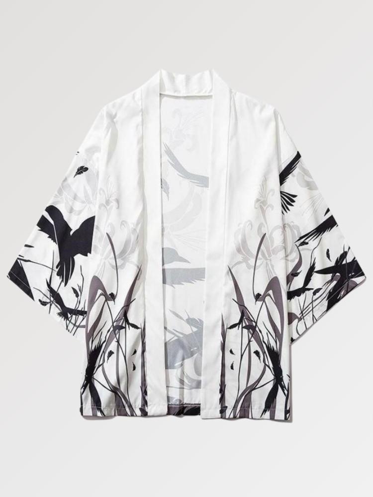 Kimono Noir et Blanc Karasu