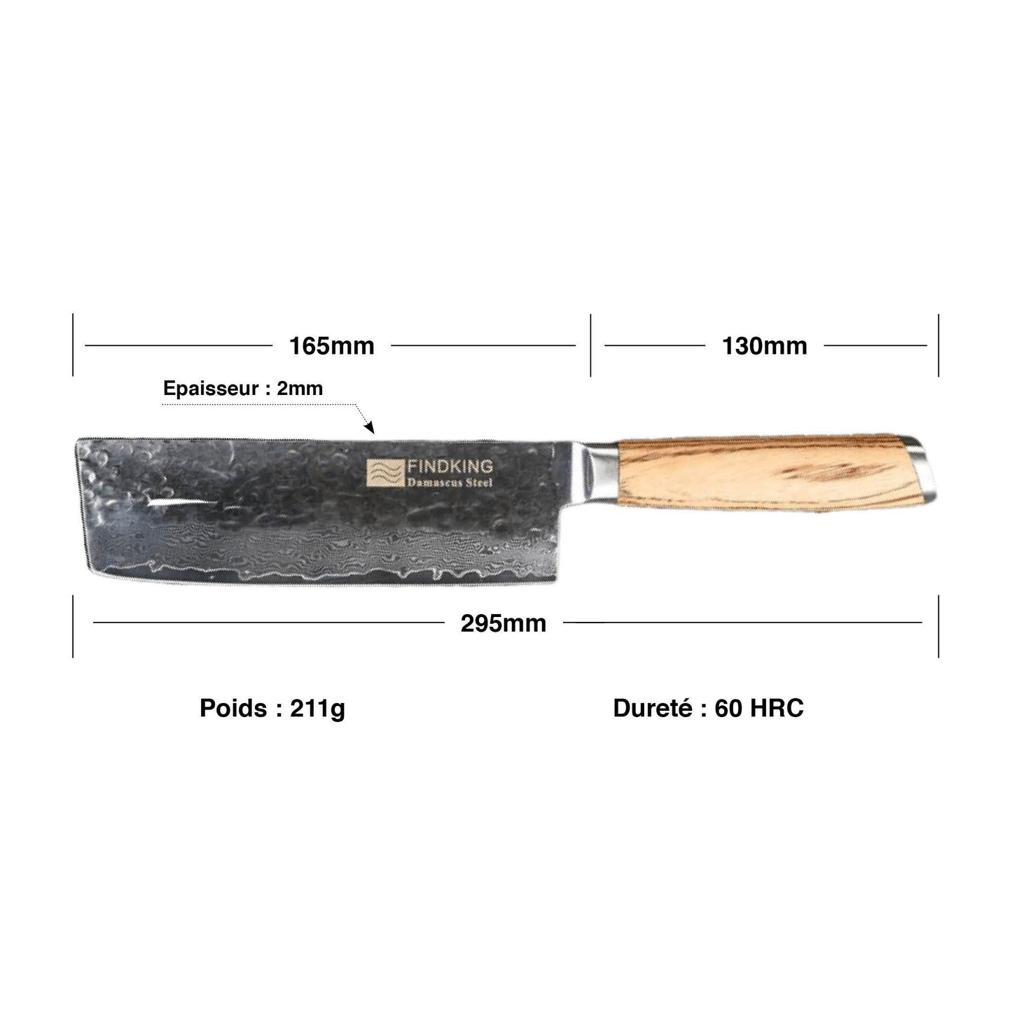 Nakiri Japonais Manche Bois | KietsuJapan