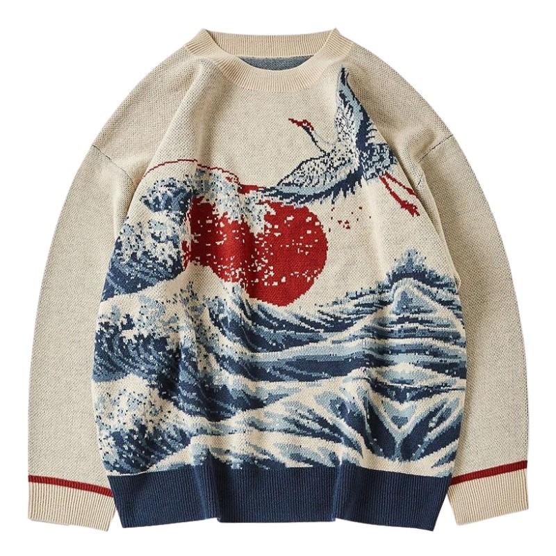 Pull Vague Japonaise Kanagawa