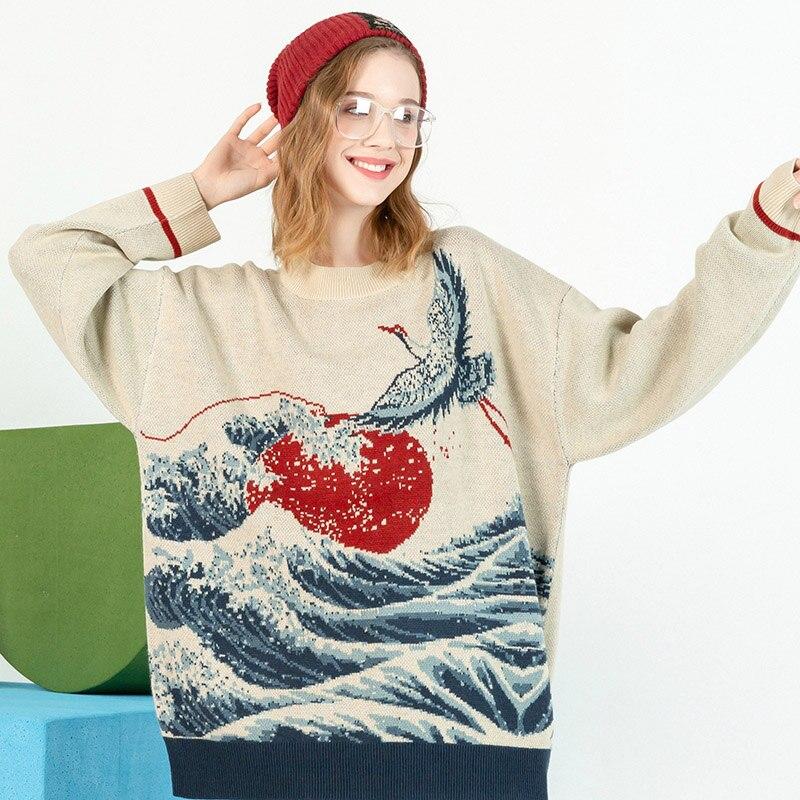 Pull Vague Japonaise Kanagawa