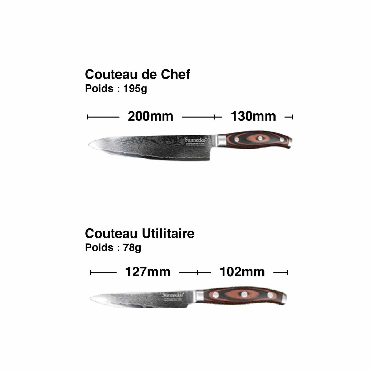 Set 2 Couteaux Cuisine Japonais | KietsuJapan