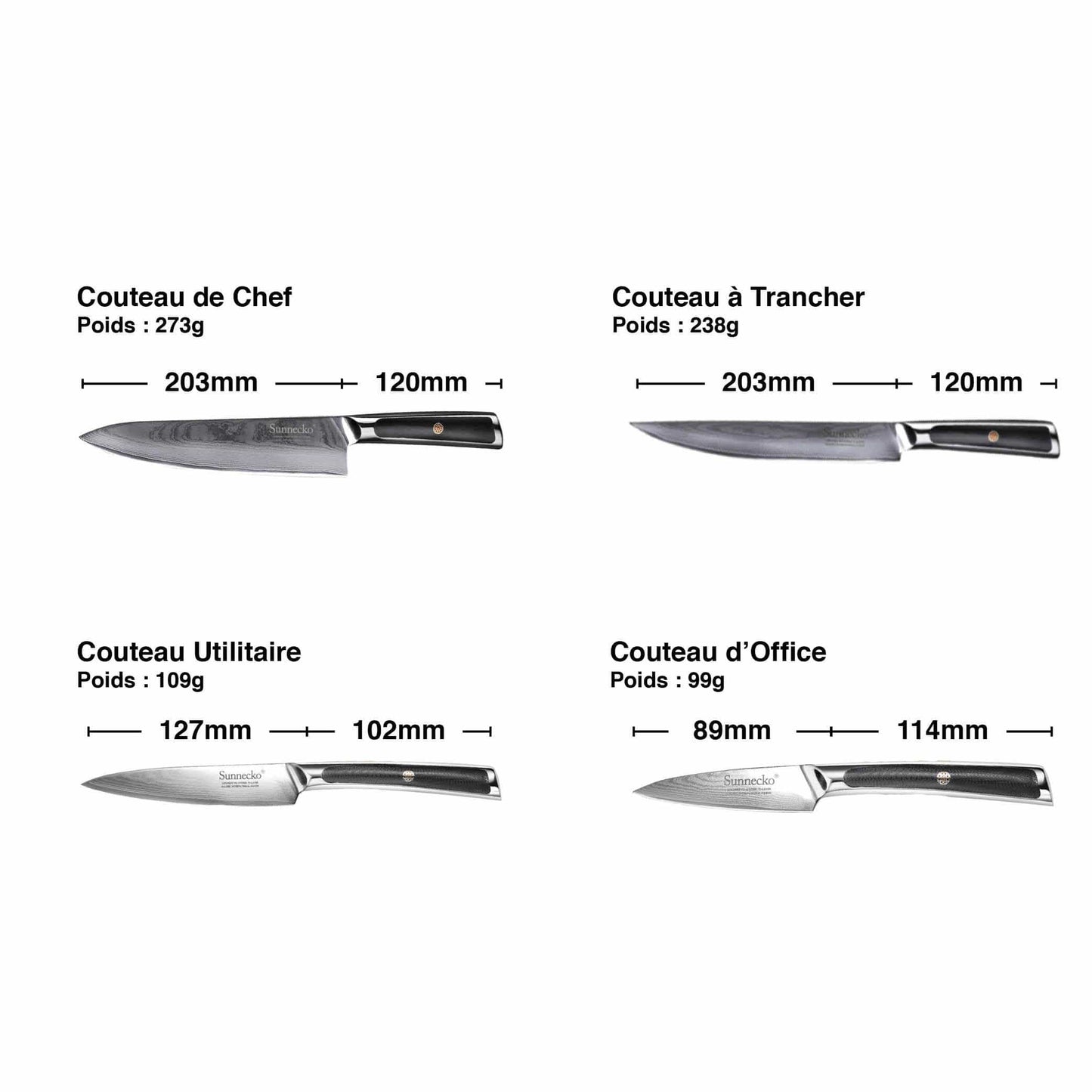 Set Couteaux Cuisine Haut de Gamme | KietsuJapan