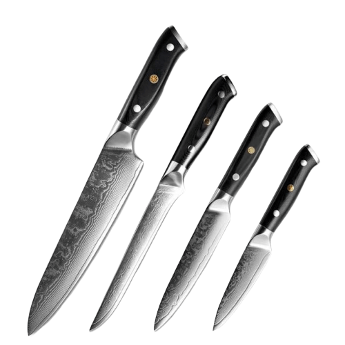 Set de 4 Couteaux Damas | KietsuJapan