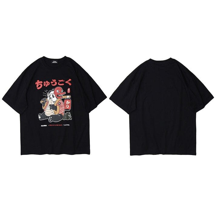T-Shirt japonais </br> Panda Loux - KietsuJapan