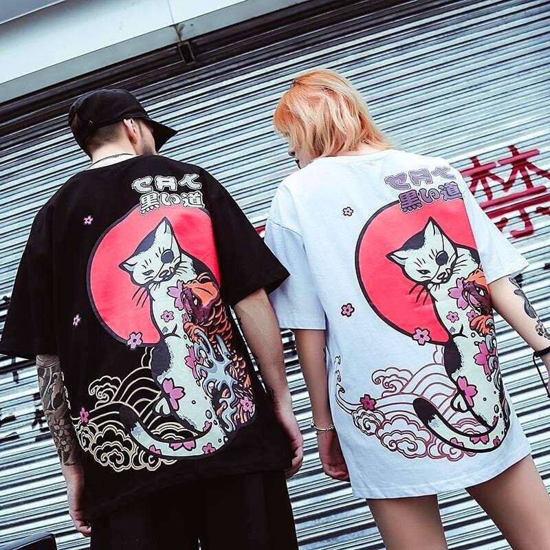 T-Shirt Japonais Koi x Neko