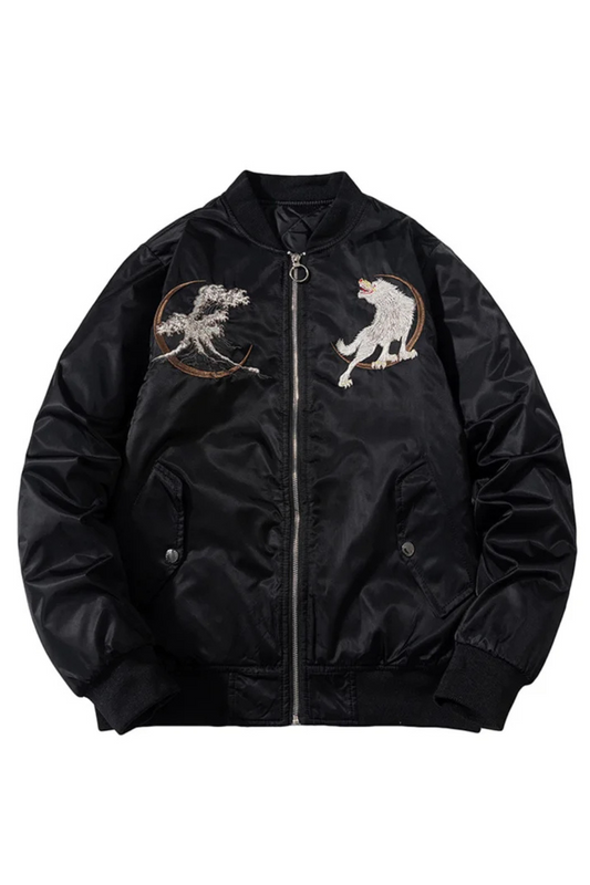 Bomber Souvenir Japonais Kitsune