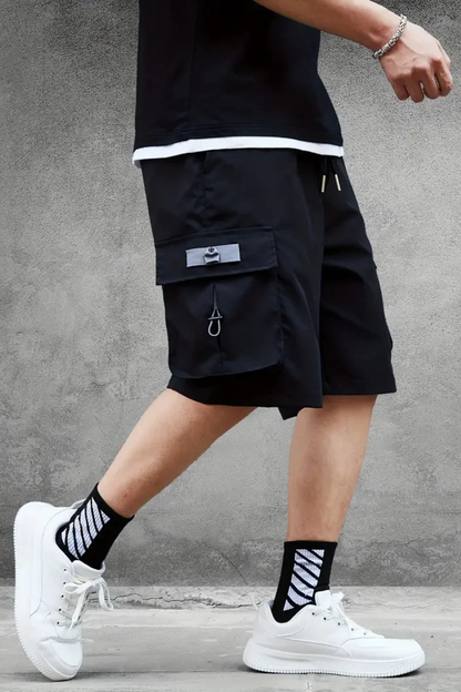 SHORT CARGO NOIR KIZUGAWA