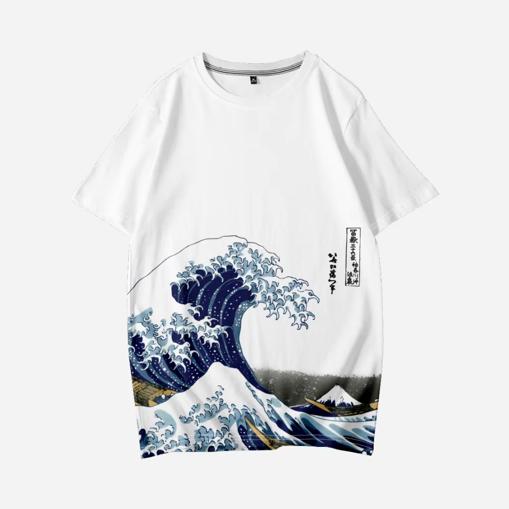 T-Shirt Vague de Kanagawa Hokusai