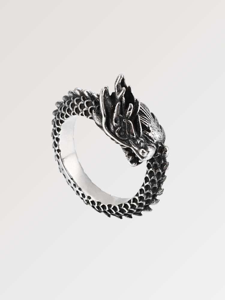 Bague Dragon Chinois 'Huanglong' - KietsuJapan