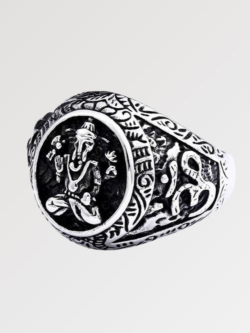 Bague Ganesh en Argent 'Toyama' - KietsuJapan