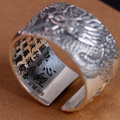 Bague japonaise </br> Gravures Dragon