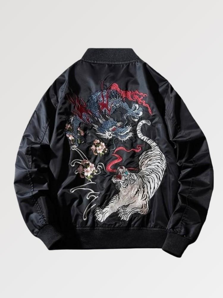 Bomber Broderie Japonaise 'Tora Kori'