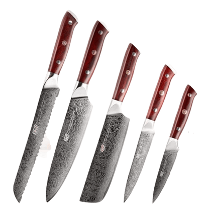 Coffret de Couteau Japonais Rouge