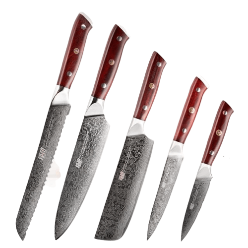 Coffret de Couteau Japonais Rouge
