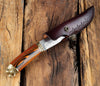 Couteau Bushcraft <br>Couteau de Chasse Brut de Forge