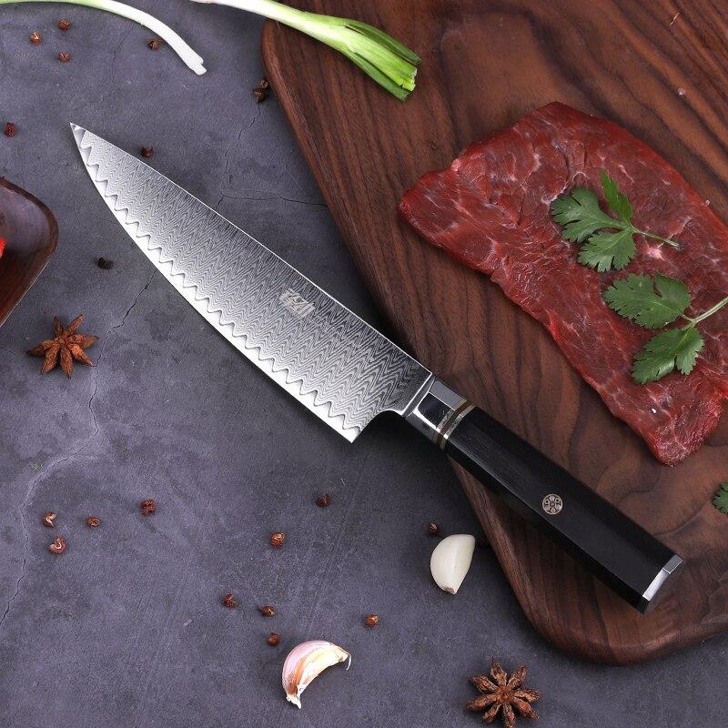 Couteau Cuisine Damas Artisanal