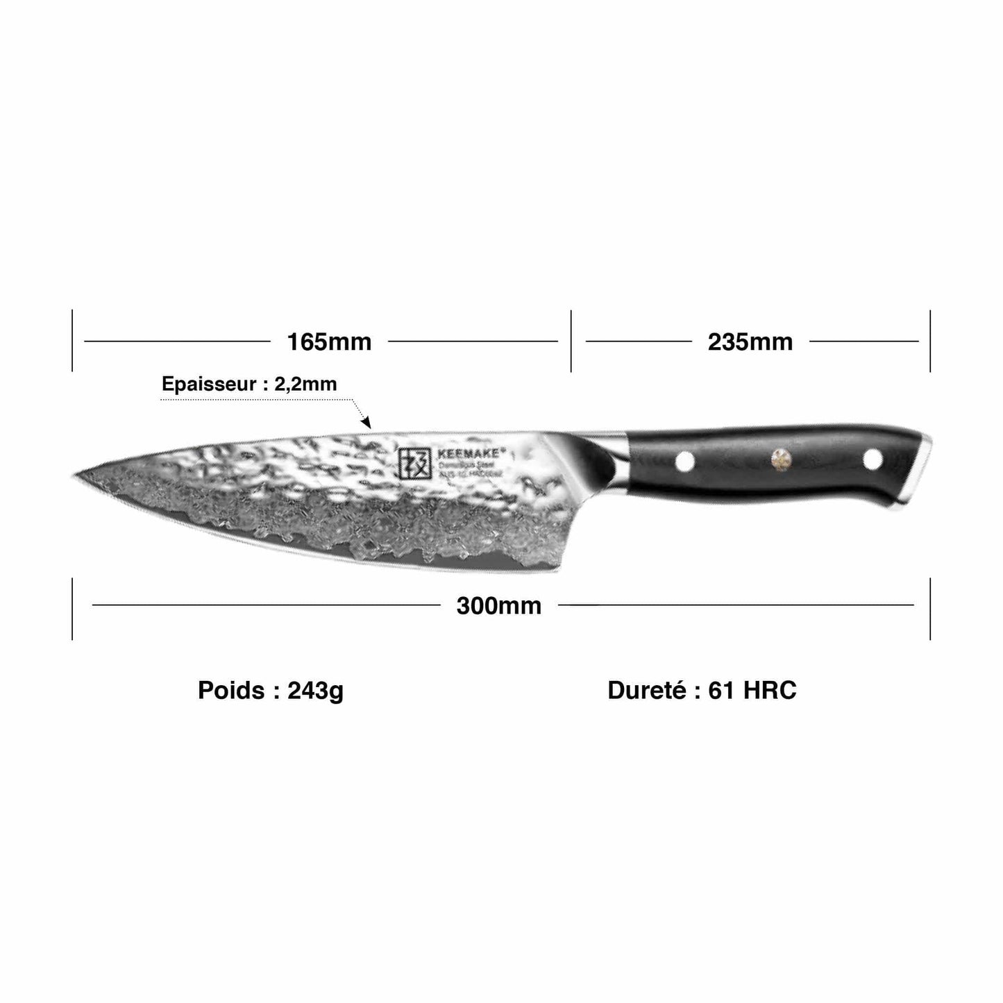 Couteau Damas du Chef | KietsuJapan