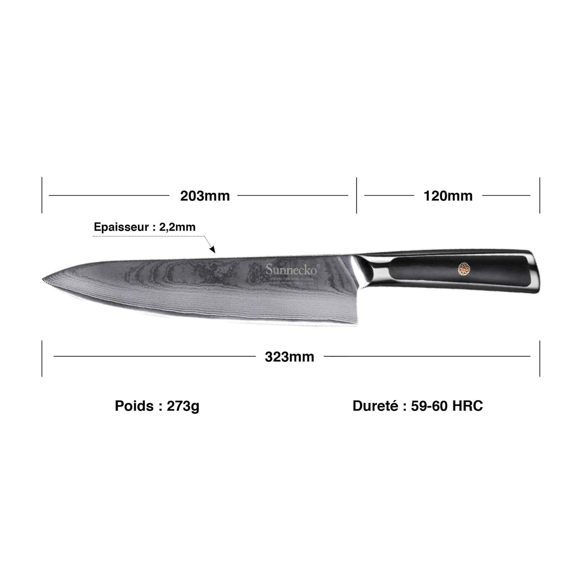 Couteau de Chef 20 cm | KietsuJapan