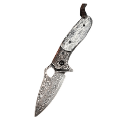 Couteau de Survie Pliant Damas