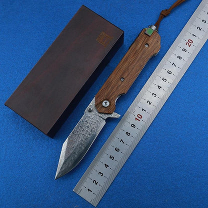 Couteau de Survie Manche Bois