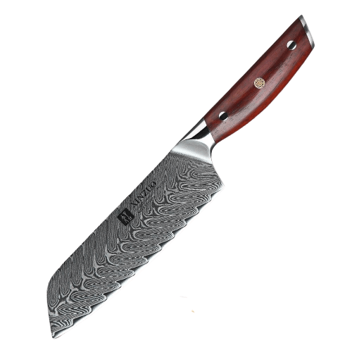 Couteau Japonais Santoku Manche Bois de Rose | KietsuJapan