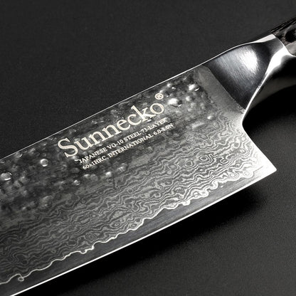 Couteau Japonais Santoku Manche Pakka Ergonomique | KietsuJapan