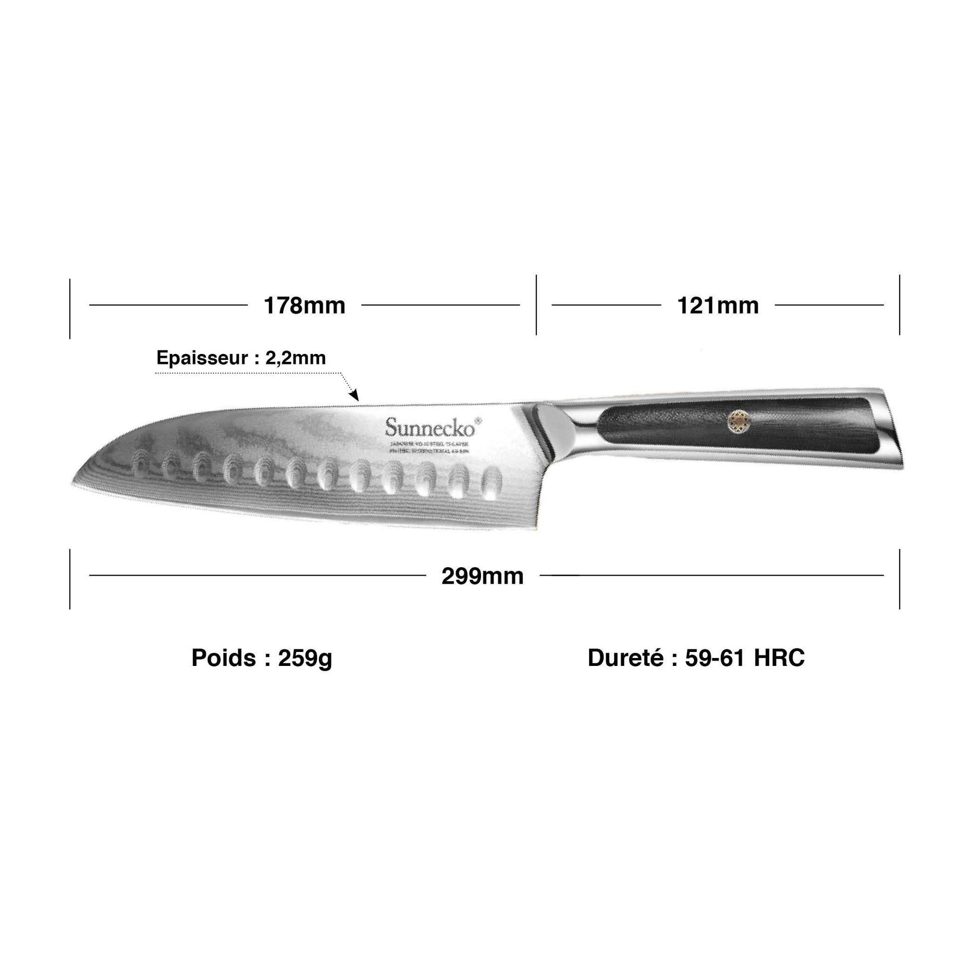 Couteau Japonais Santoku Polyvalent | KietsuJapan