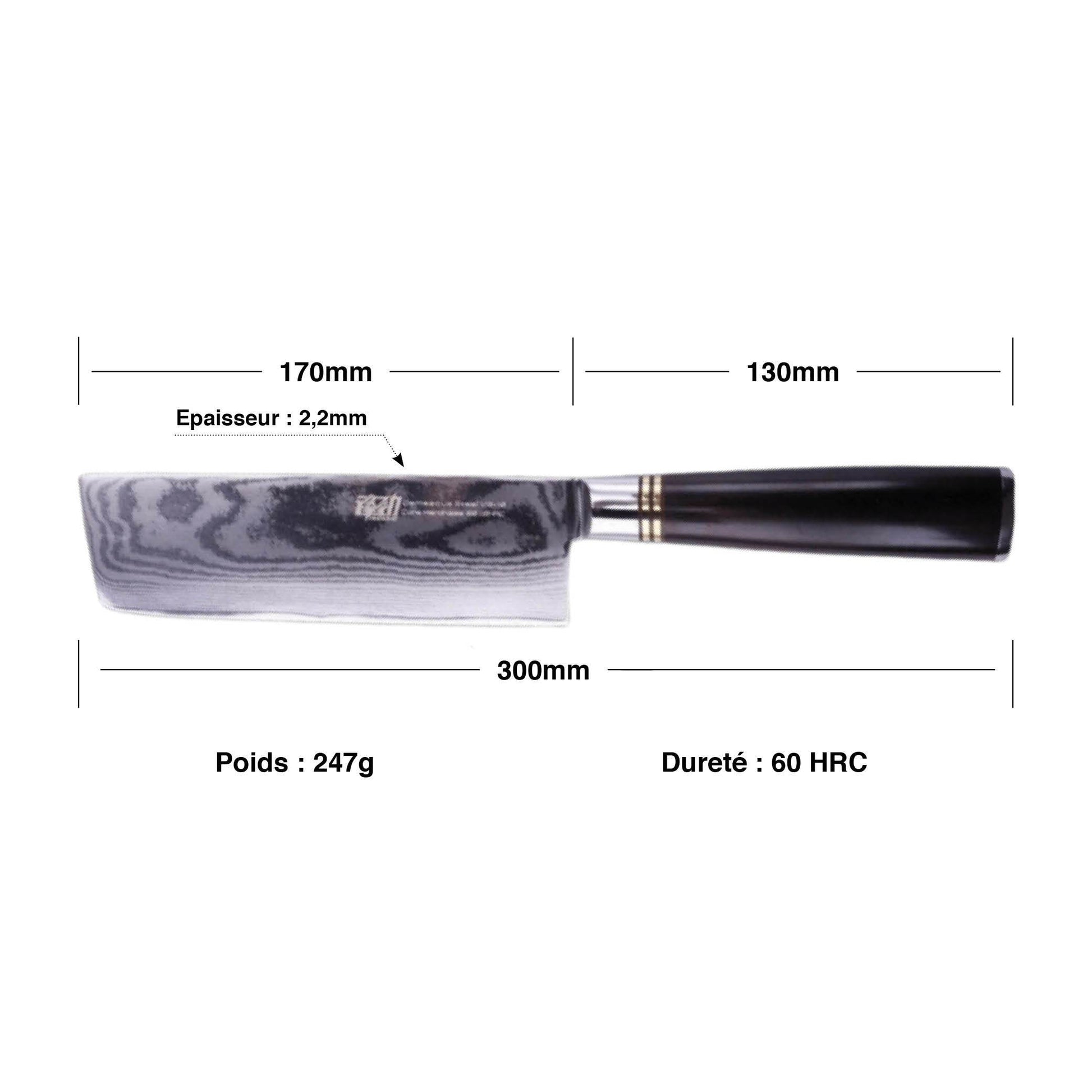 Couteau Nakiri couperet Japonais | KietsuJapan