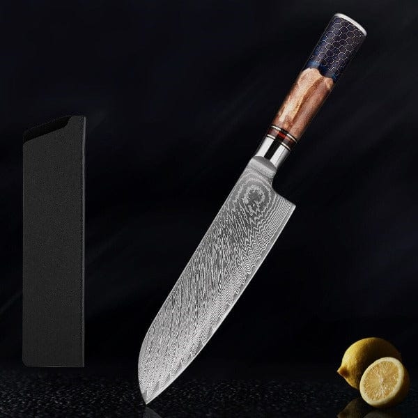 Couteau Santoku Manche Bois | KietsuJapan