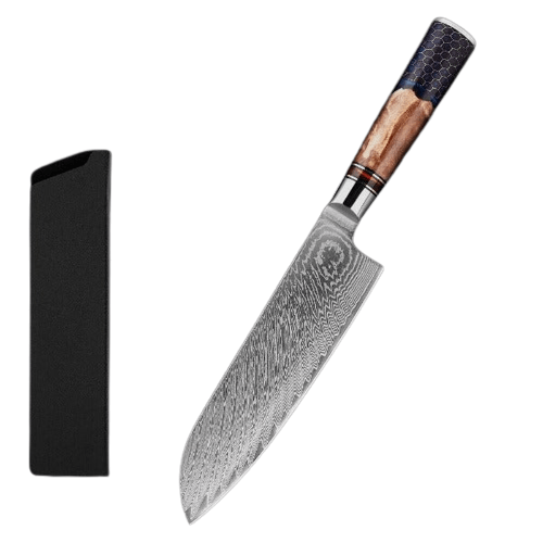Couteau Santoku Manche Bois | KietsuJapan
