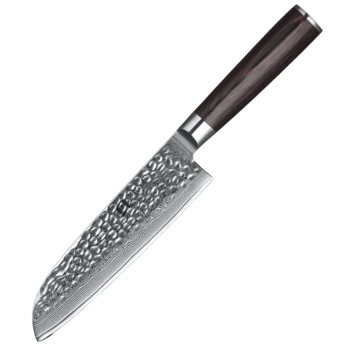 Couteau Santoku Manche Pakka Brun | KietsuJapan
