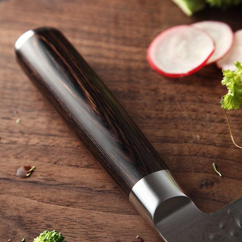 Couteau Santoku Manche Pakka Brun | KietsuJapan