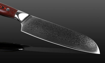 Couteau Santoku Manche Rouge | KietsuJapan