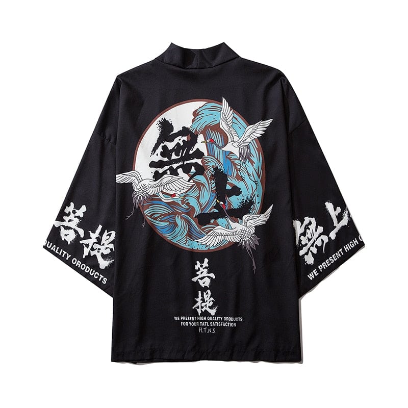 Kimono Haori - Black out - KietsuJapan