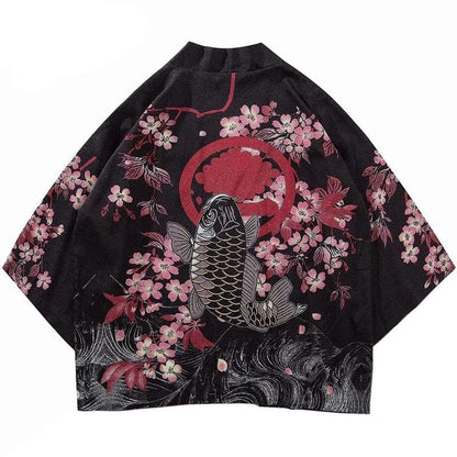 Kimono Haori </br> Kuro Sakana - KietsuJapan