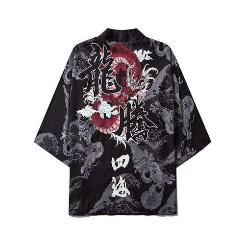 Kimono Haori - Dragon Rouge - KietsuJapan