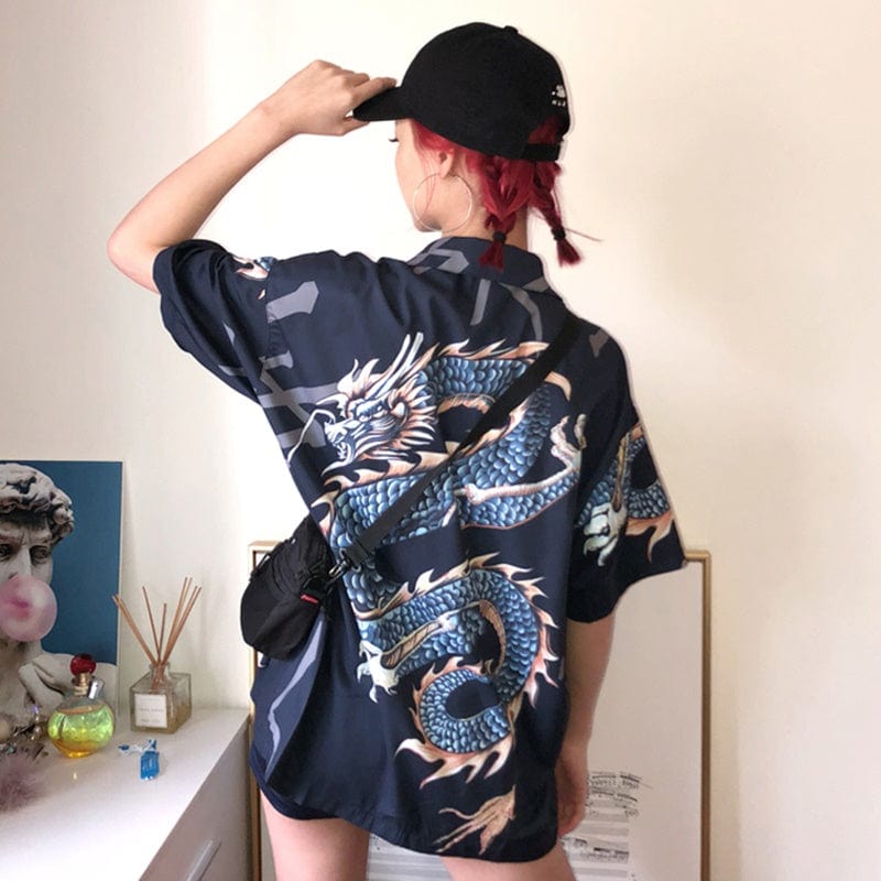 Kimono japonais </br> Femme Dragon - KietsuJapan